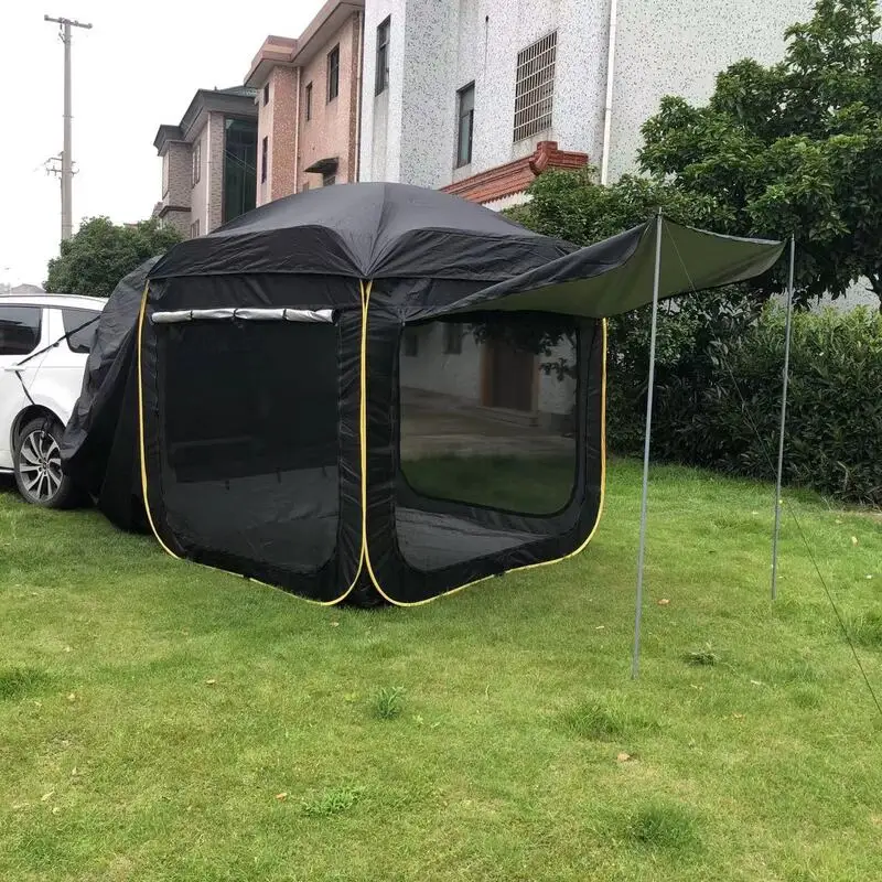 Outdoor Extension Suv Rear Tent for 5-8 People 190t Camping Tent Trunk Car Mounted Camping Equipment