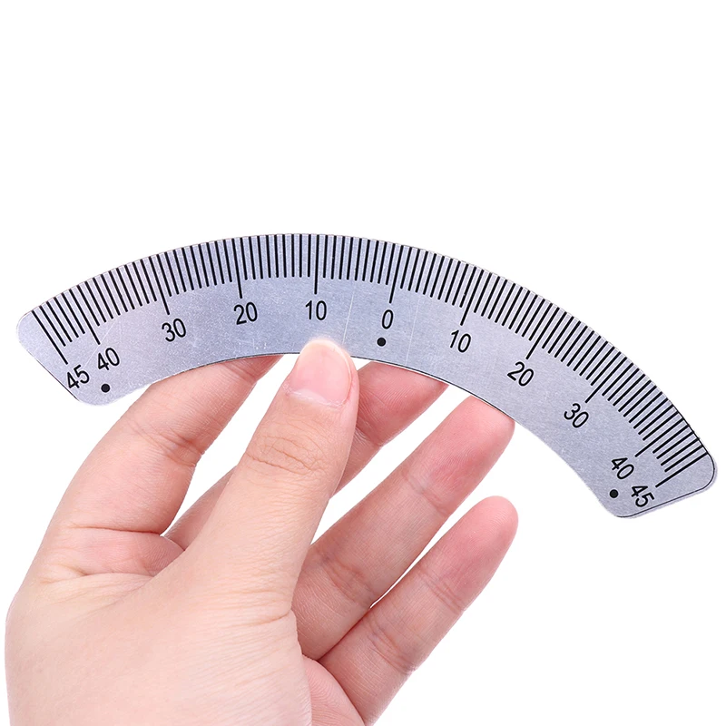 1pc Protractors Milling Machine Part - Angle Plate Scale Ruler 45 Degree Angle Arc Measuring Gauging Tools Caliper
