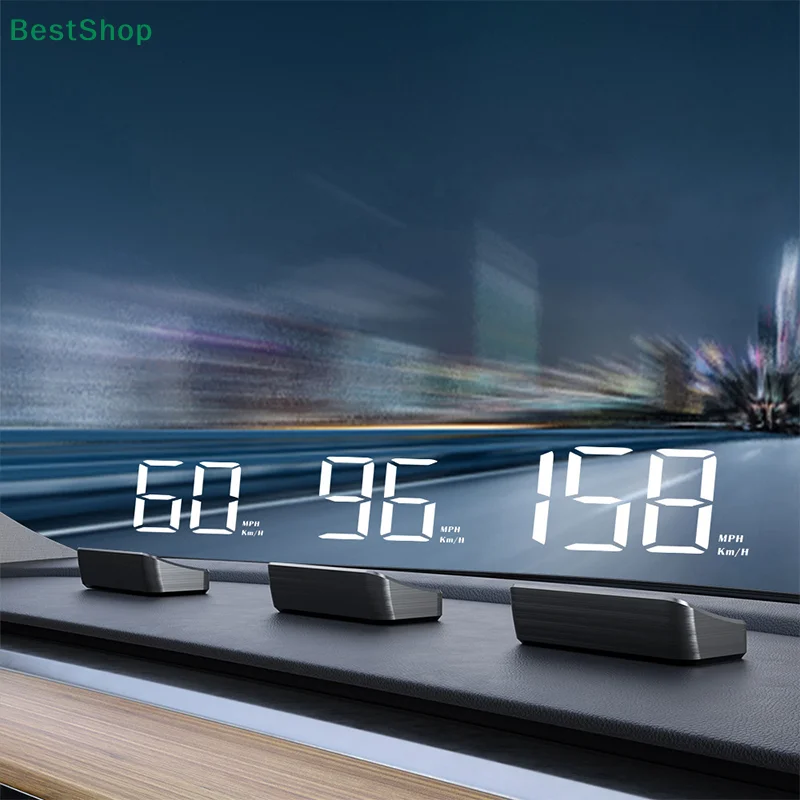 Tachimetro per auto HUD GPS Head Up Display Misuratore di velocità digitale Proiettore per parabrezza per veicoli Camion Accessori elettronici per auto - Image 5