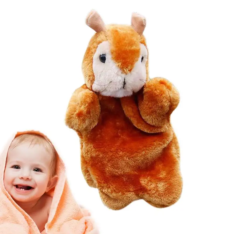 Animal Hand Puppets Stimulate Their Learning At Puppet Stage Interactive Stuffed Animal Toy With High-Quality PP Cotton Perfect farm world farm animal gifts for kids vet practice with horse figure animal toys and accessories 27 piece set ages 3