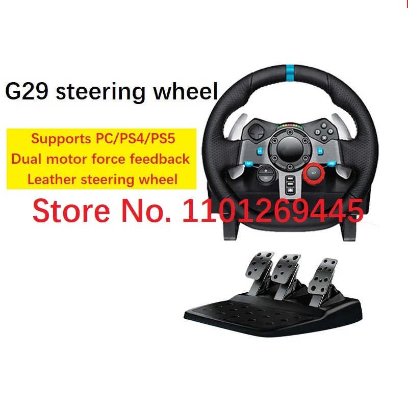 Logitech G29 Dual-Motor Driving Force Racing Wheel For PS5 PS4 PS3 PC