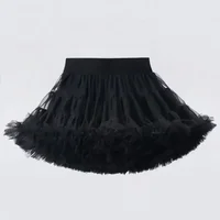 Jupes tutu en dentelle pour filles de 1 à 10 ans, jupes tutu en mousseline de soie moelleuses, jupes tutu de couleur unie, jupes de danse pour filles, jupons en tulle pour enfants 6