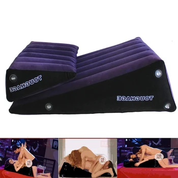 TOUGHAGE Inflatable Cushion Sex Pillow Wedge Body Sofa Love Bed Erotic BDSM Chair Pad Position Sexy Furniture Sleeping Sextoys 2