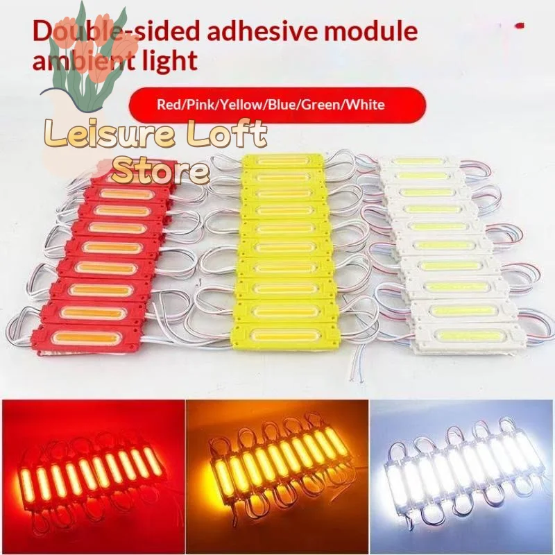전문 간판 조명 키트 10개 방수 COB 스트립, 생동감 넘치는 매장 배너용, 간편 설치, 12V/24V 호환