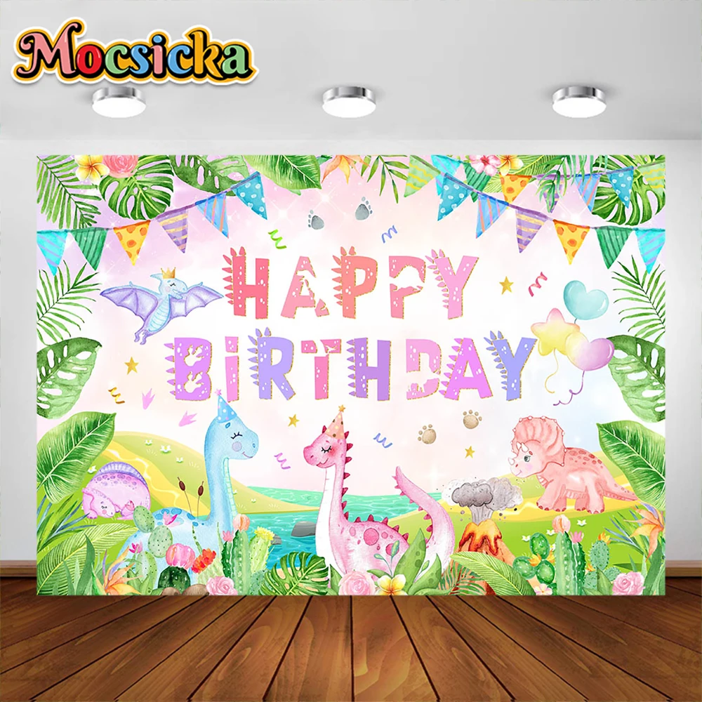 

Kisd 1st Birthday Party Photography Backgrounds Jungle Wildlife Newborn Portrait Cake Smash Backdrop Studio Custom Banner