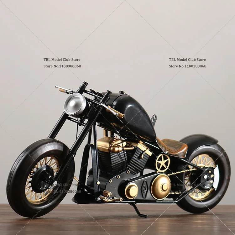 In Stock bobber 1/6 Scale Soldier Retro Metal Motorcycle Home