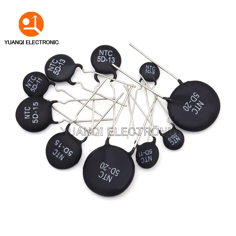 Thermal Resistor NTC 3D-9 5D-9 5D-11 5D-15 8D-11 8D-20 10D-7 10D-9 10D-11 10D-13 10D-15 10D-20 20D-20 33D-7 47D-15 50D-9 10pcs