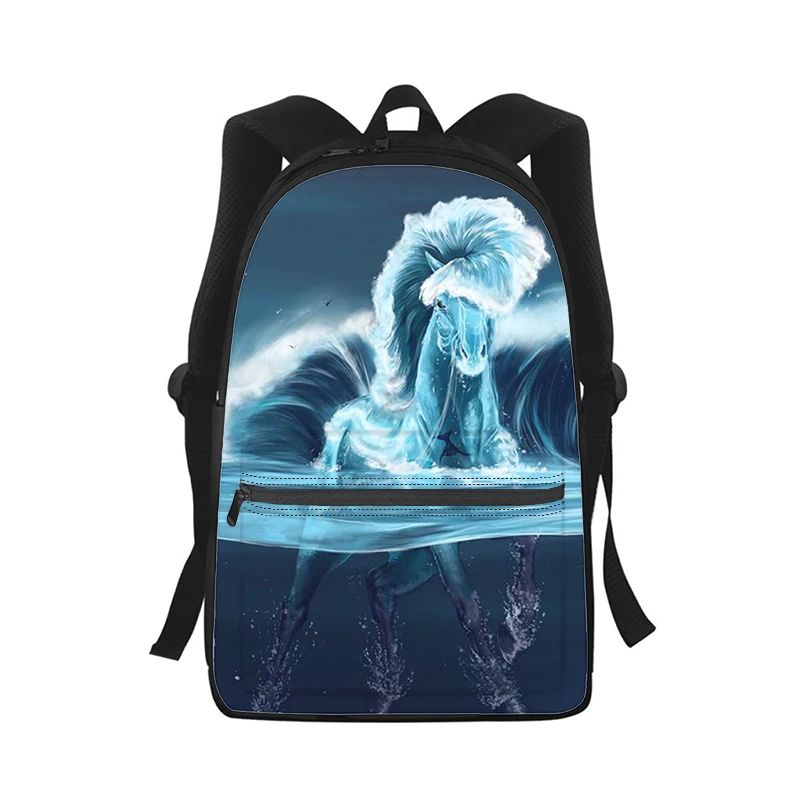 Рюкзак с 3D-принтом «Лошадь» для мужчин и женщин, модная школьная сумка для студентов, детский дорожный ранец на плечо рюкзак u2 band для мужчин и женщин модная студенческая школьная сумка с 3d принтом детский дорожный ранец на плечо