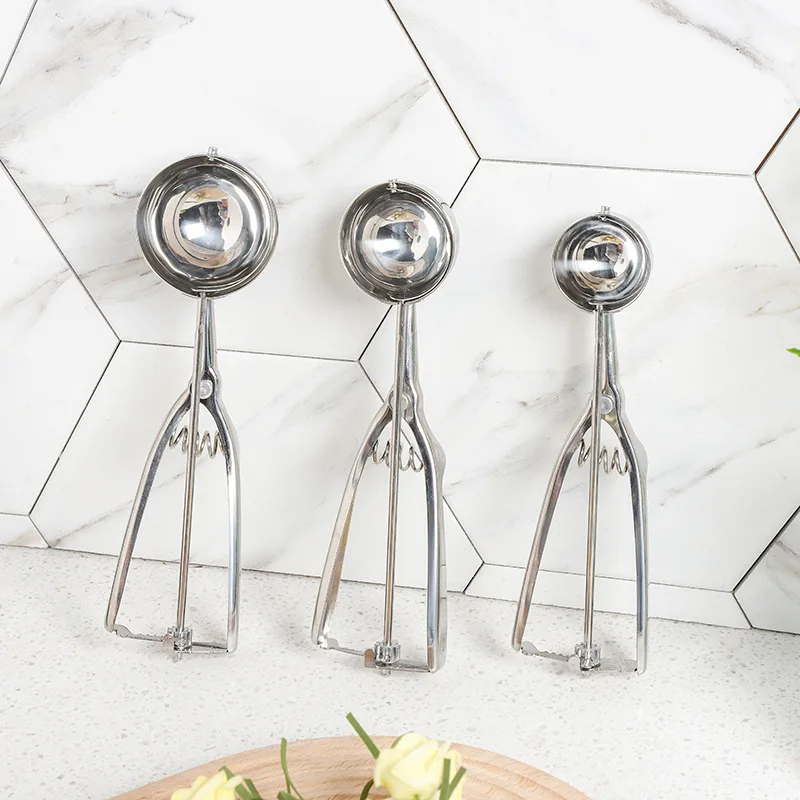 Multi-style Stainless Steel Ice Cream Scoop Ball Digger Handmade Ice Cube Mold Easy Demoulding Kitchen Accessories ice tray mold