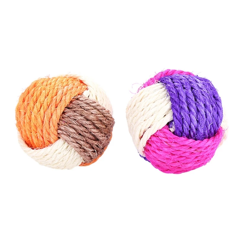 

Sisal Ball Cat Toy Cat Scratcher Toy Ball Kitten Ball Toy For Indoor Cats Bite-resistant Pet Supplies Cat Favor
