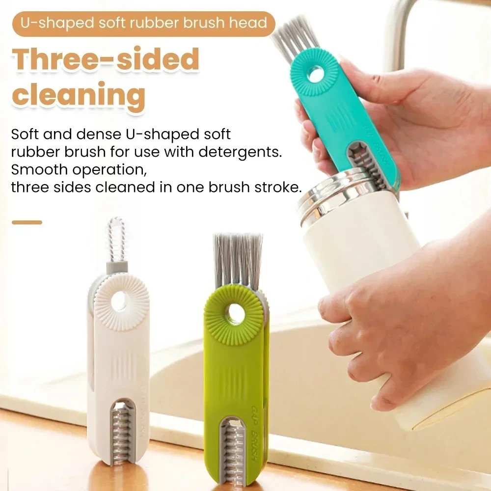 1pc Plastic Gap Cleaning Brush, Multifunction Double Head Crevice Cleaning  Brush For Car