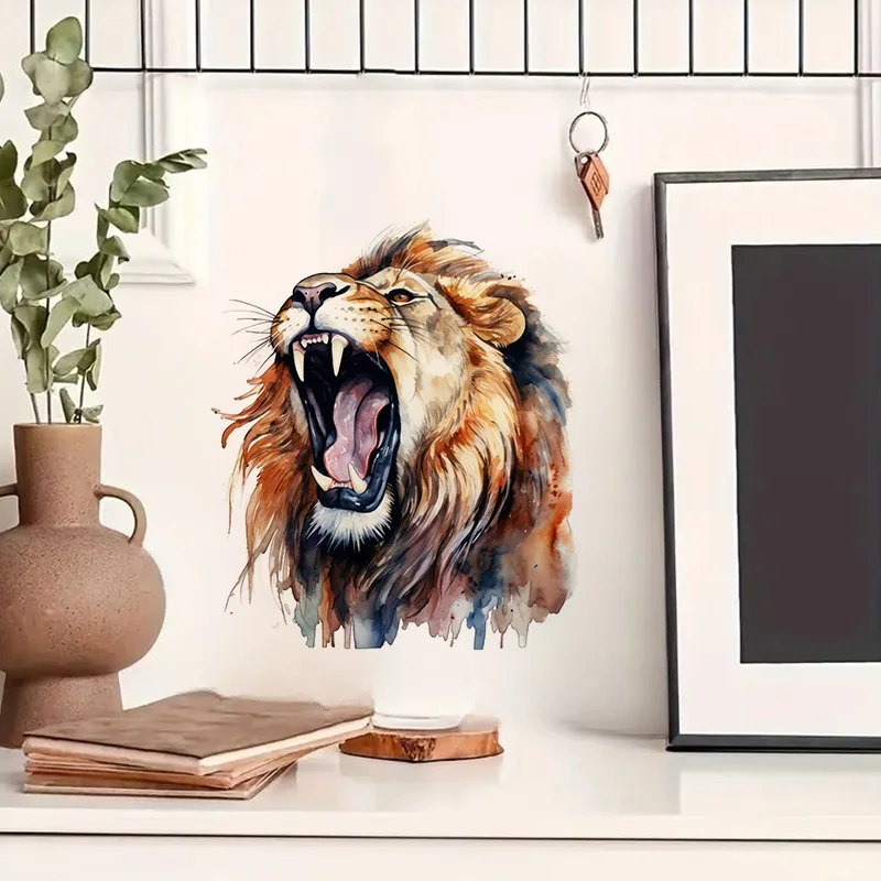 Lion King Wall Sticker Water-proof & UV-resistant Decal Used for Wall Bathroom Cabinet Door Toilet Lid Car Laptop QT30 wall stickers