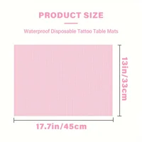 JC TATTOO 125Pcs Dental Bibs Disposable Tattoo Cleaning Wipes 13"x17" 3 Ply Waterproof Sheet for Nail Tech Dental Clinic Tattoo 2