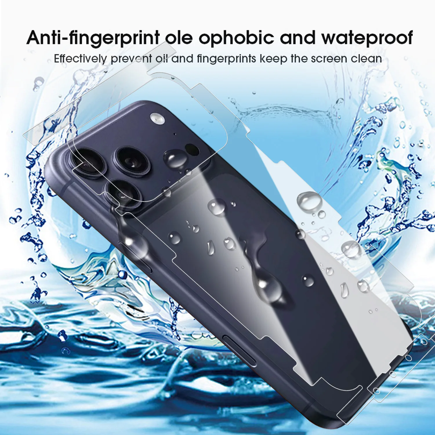 for IPhone17 Air Pro Max Back Frame Hydrogel Film  for IPhone 17PM 17Air Border Stickers Full Cover  Back Side Protective Cover