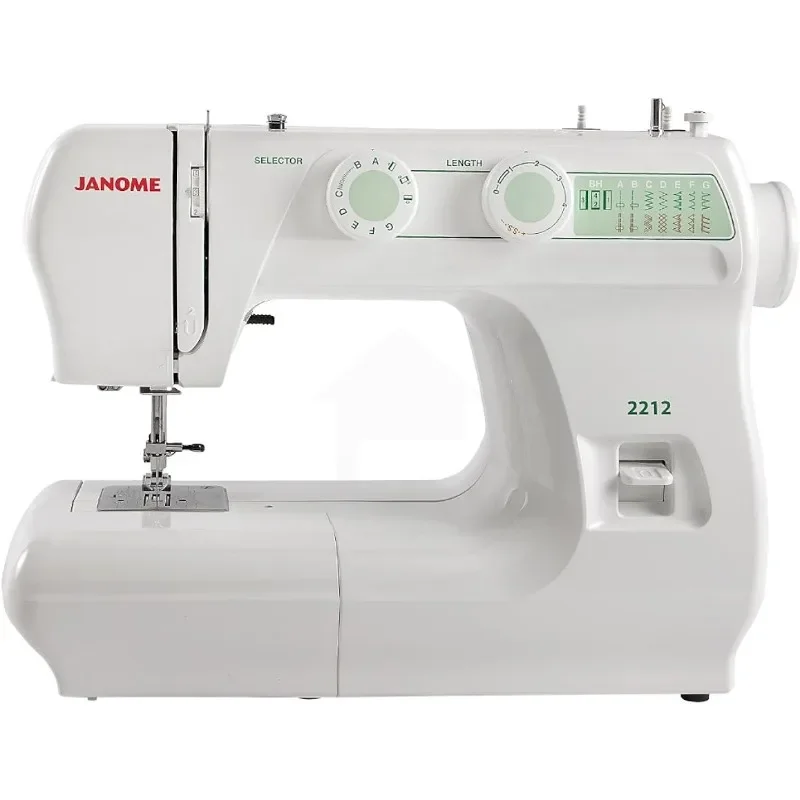 

Household sewing machine，Janome 2212 Front-Loading Sewing Machine with 12 Built-In Stitches，
