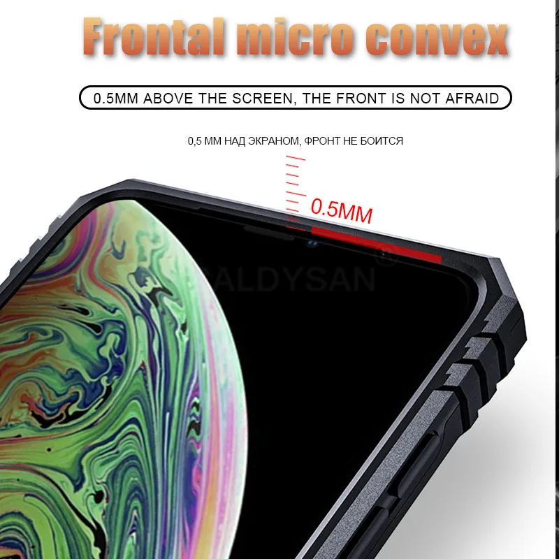 Magnet Metal Case for IPhone 6 6s 7 8 Plus 11 Pro Armor Shockproof Case Cover for IPhone XR XS Max X Silicon Bumper silicon cell phone case phone case cell phone case