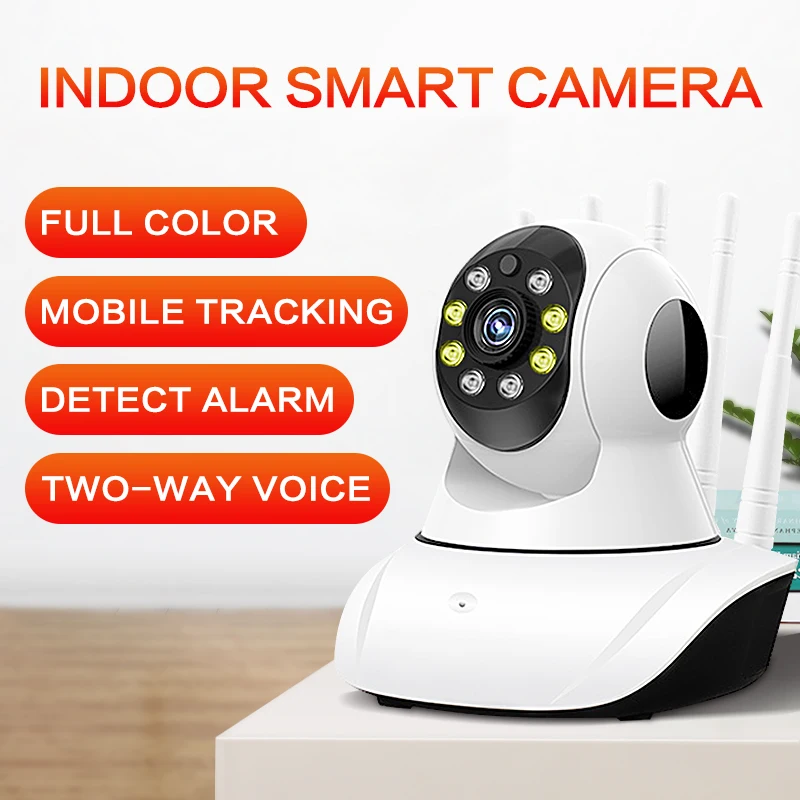 2MP 1080P Yoosee APP Full Color 360Degree Wireless PTZ IP Dome Camera  Intercom Auto Tracking Home Security CCTV Baby Monitor