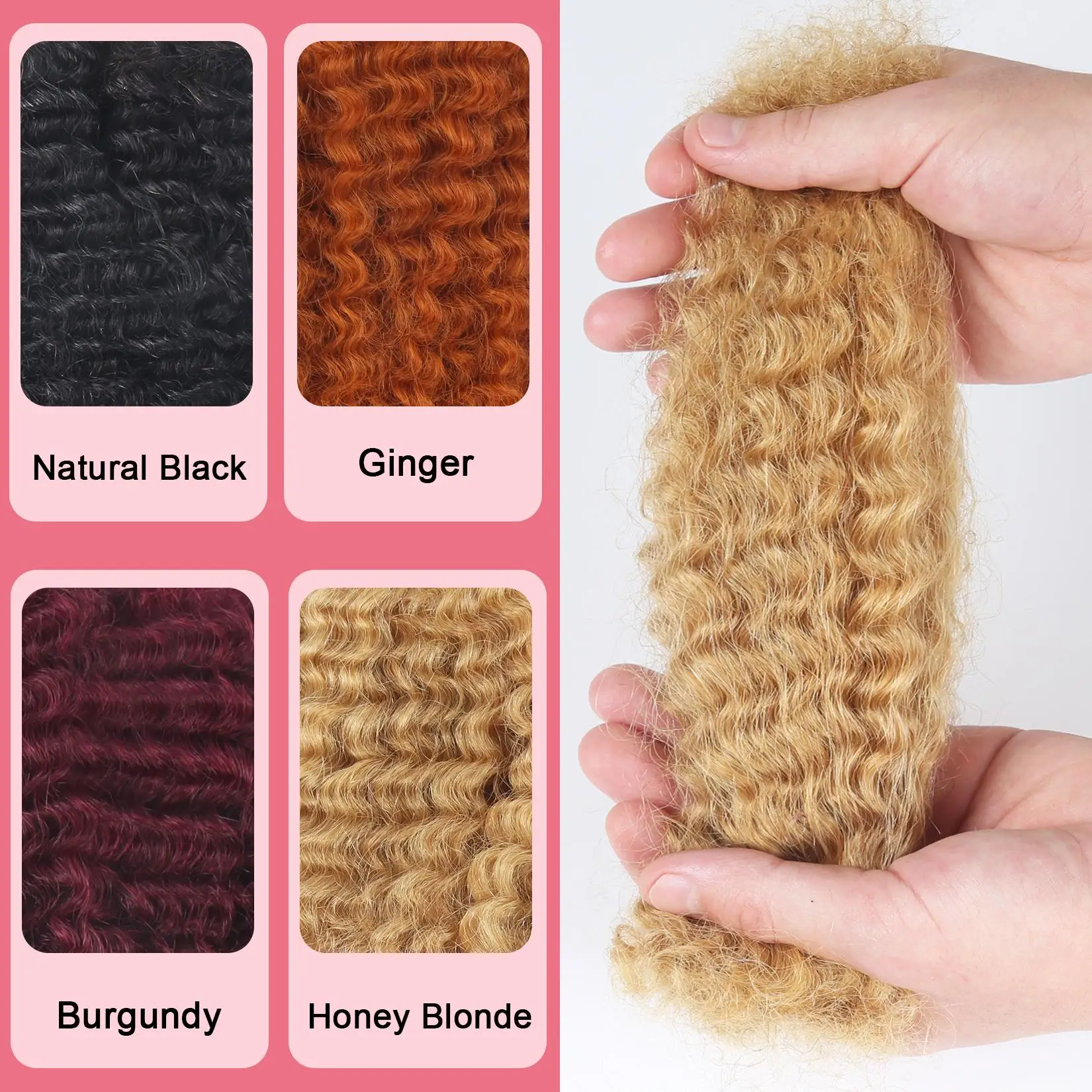 Afro Kinky Bulk Human Hair - Image 4