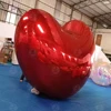 Red Pink Silver Giant Inflatable Heart Mirror Ball Dazzle Chrome Pvc Hearts Shape Balloon For Party Valentine's Day Decoration 3
