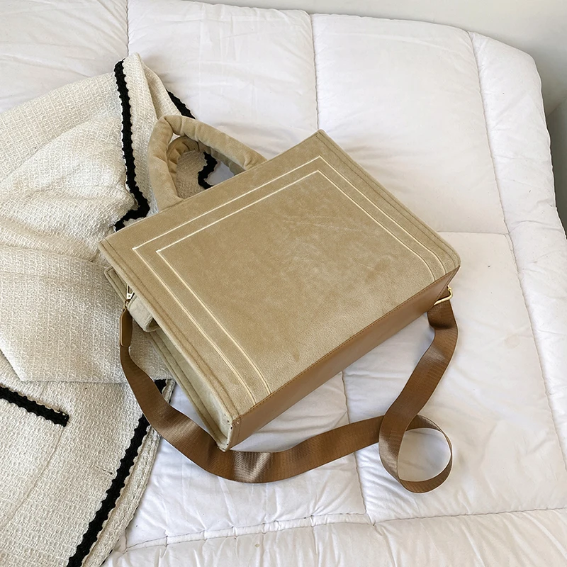 Large The Tote Bags for Women Winter Fashion New Shoulder Messenger Bag Female Designer Brand Sling Cross Handbags High Quality