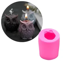 

3D DIY Silicone Owl Mold Cake Mould Fondant Cartoon Soap Molds Cookie Craft Chocolate Baking Tool Candle Making