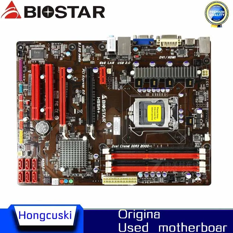 Scheda Madre Originale Biostar H55 Usata H55A + Lga 1156 Ddr3 Supporto Integrato I3 I5 I7 16G H55 Scheda Madre Desktop Shippin Gratuito