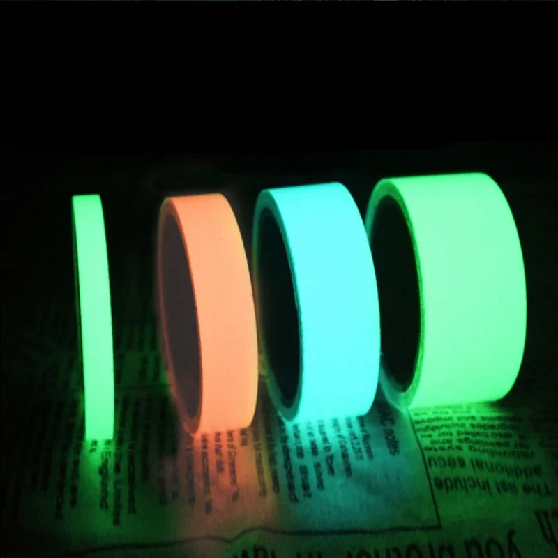 Luminous Tape 3/5/10M Green/Blue/Pink Three-Colour Night Vision Glow In Dark Safety Warning Security Stage Home Decoration Tapes luminous tape fluorescent tape