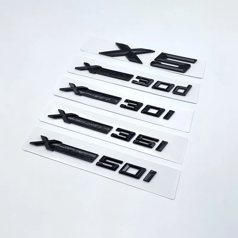 

New Lettering XDrive28i XDrive30i XDrive35i XDrive40i XDrive48i XDrive50i XDrive30d For BMW X5 Car Rear Trunk Emblem Sticke