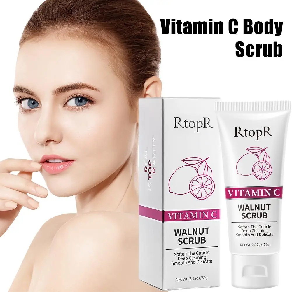 

Vitamin C Walnut Scrub Exfoliating Cream Body Care Pore Cleansing Improving Lifting Cleansing Cleaning Dullness And U6H4