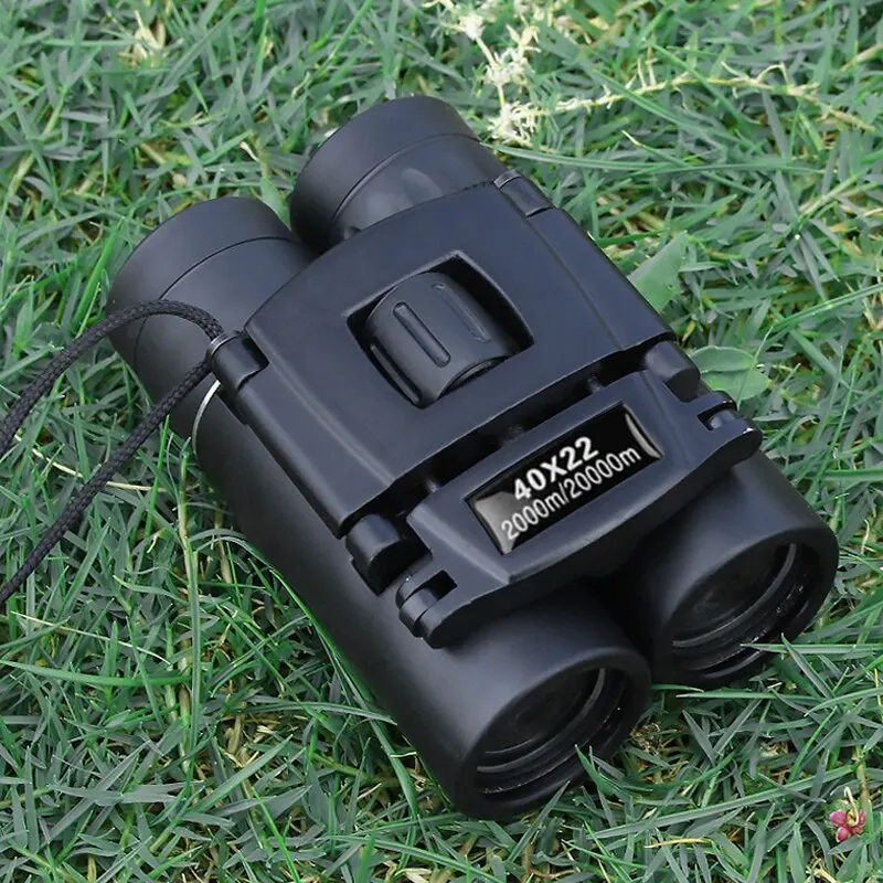 Folding Telescope 40x22 HD Powerful Binoculars 2000M Long Range Mini BAK4 FMC Optics Hunting Sports Outdoor Camping Travel