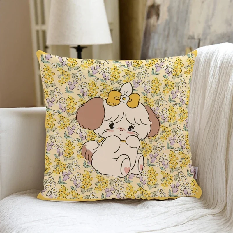 

Cushion Cover Double-sided Printed 45x45cm Short Plush Home Decor Pillowcase Mikko Pillow Cover Sofa Bed Cushion Cover