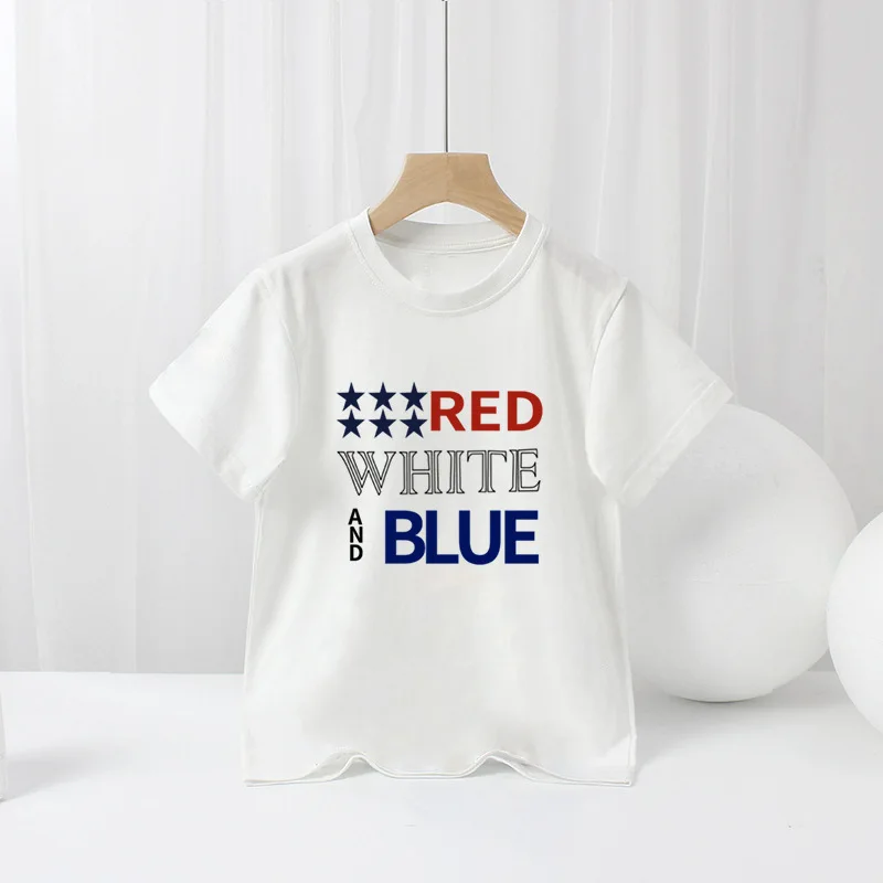 Independence Day Boys Cartoon New Summer T-shirt Base Girls Clothes Kids Clothes 18 S8929255034b1498fba05ac6390182addT