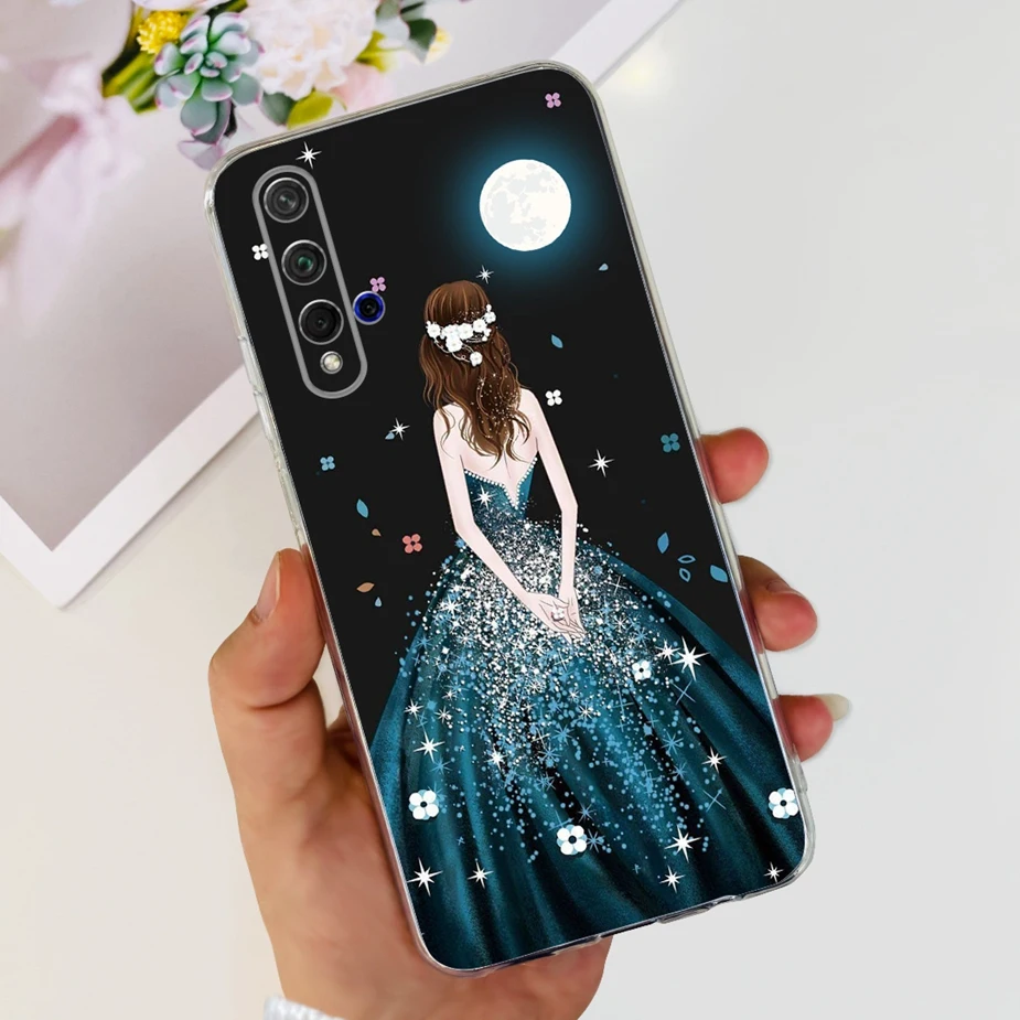 Stylish Painted Clear Silicone Phone Case Cover - Soft s Design