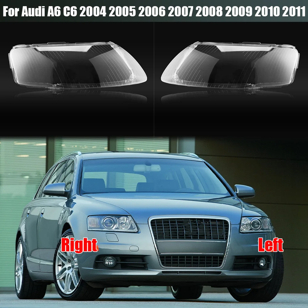 

Прозрачная маска-абажур для передних фар Audi A6 C6 2004 2005 2006 2007 2008 2009 2010 2011