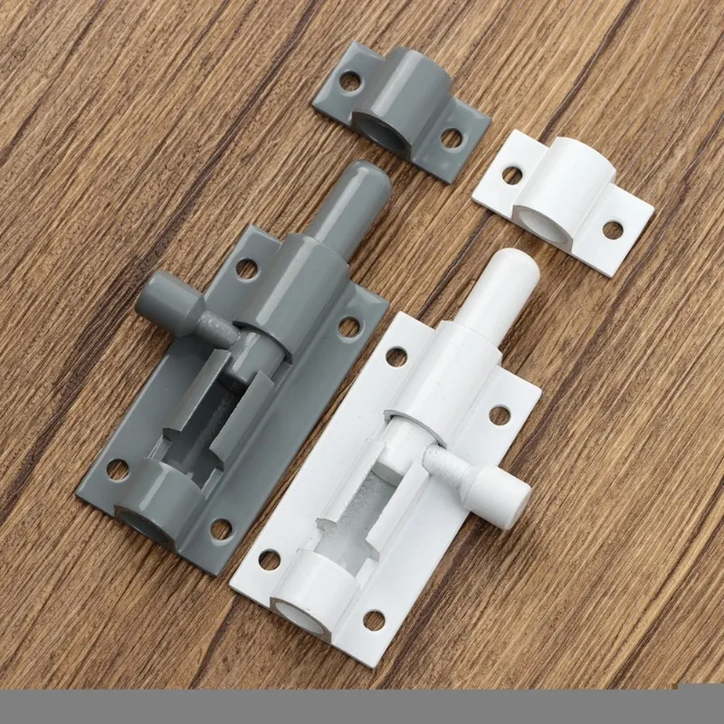 

White Grey Barrel Bolt 2/3/4/5/6/8inch Aluminum Alloy Door Latch Hardware for Home Hardware Gate Safety Door Bolt Latch Lock