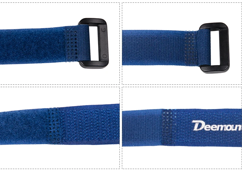 Deemount 4PCS Fahrrad Nylon Klettband Selbstklebender Riemen Fahrradkabel Gewindebinder Pumpe Flaschenband Taschenlampenverband – Detail 5