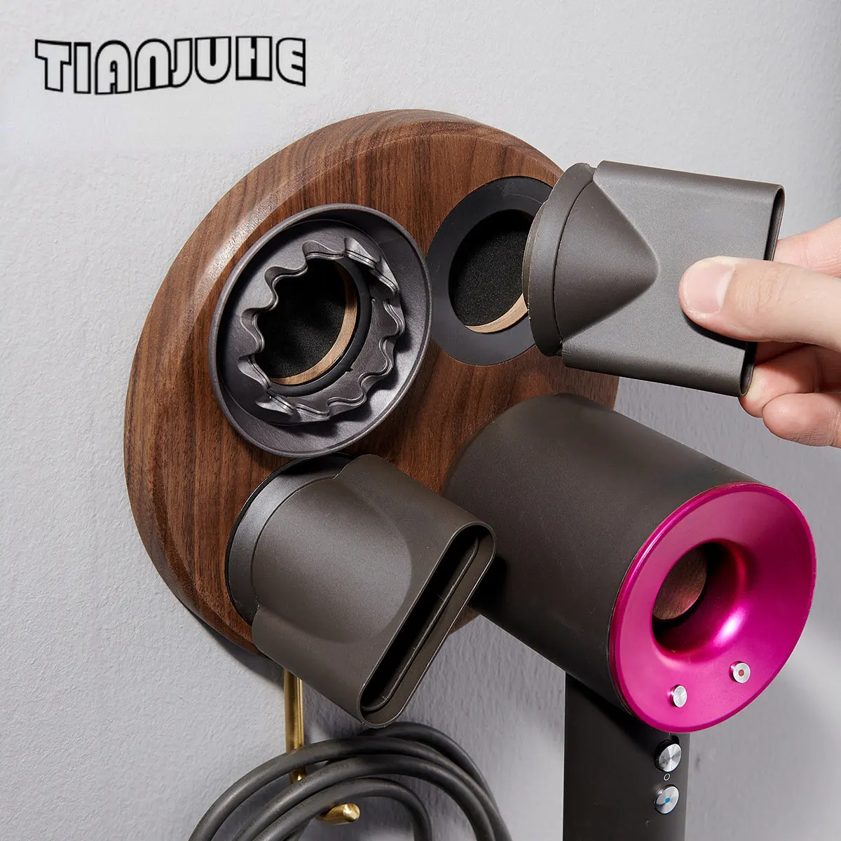 Wall Mounted Hair Dryer Holder-Blow Dryer Holder for Dyson