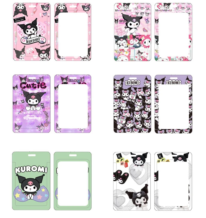

Anime Melody New PVC Card Holder Student Campus Hanging Neck Bag Cartoon Lanyard ID Card Anti-lost Protective Case Gifts