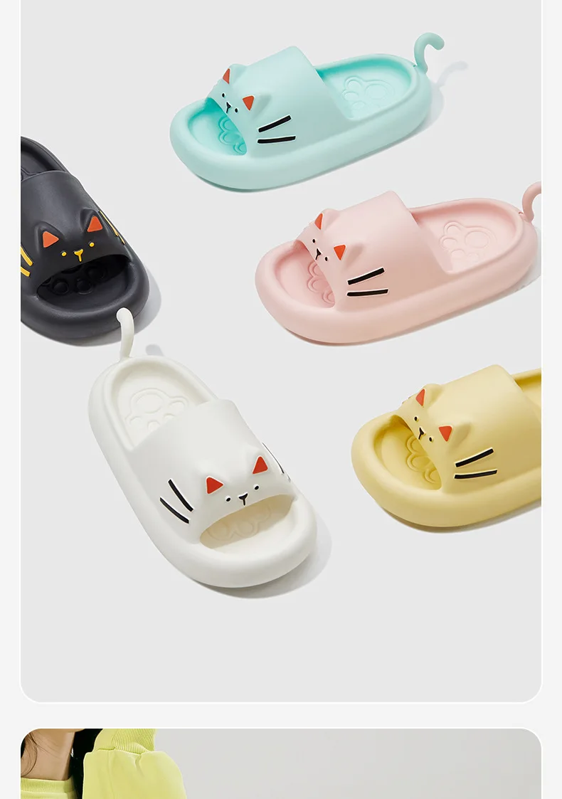 Kawaii Neko Cat Paw Harajuku Pastel Slippers