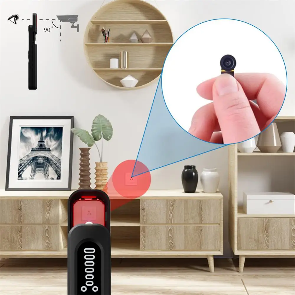 Full Range Camera Hidden Finder Anti Spy Bug Listening Device GPS Tracker RF Wireless Signal Scanner X13 hidden camera detector infrared camera detector camera detector signal detector For Home Office Travel