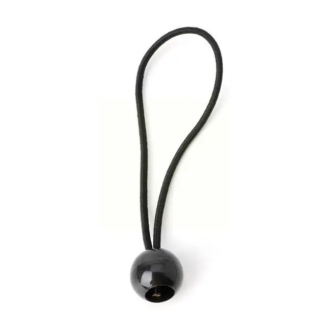 5Db Fekete Golyó Sátor Rögzítse A Zsinórokat Elasztikus Tartó Huzal Rögzített Kötél Ponyomautó Kötő Latex Fészer Napellenző N7H5 - Image 3