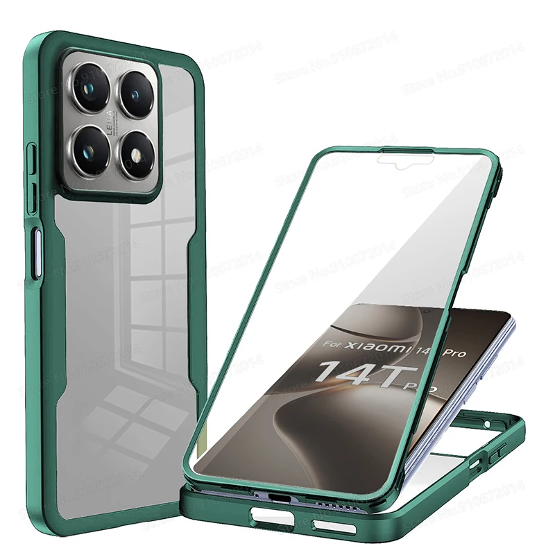 Xiaomi Pro 360° Shockproof Transparent Phone Case - Full Body Protection Cover