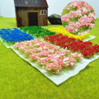 1 box of Model Scene Terrain Production Simulation Flower Cluster Wild Rose Flower DIY Game War Miniature Landscape Material 1