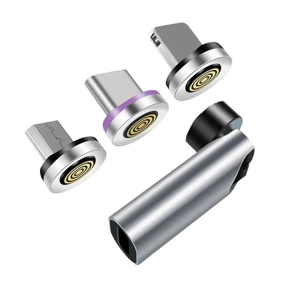 540 Degree 3-in-1 5A Fast Charging Type C Cable Rotating Magnetic Suction Adapter For Huawei Ipad Phone B9V0