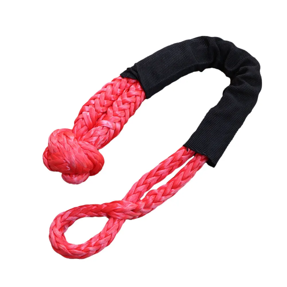 Synthetic Recovery Tow Strap Polyethylene Wear Resistant SUV Towing