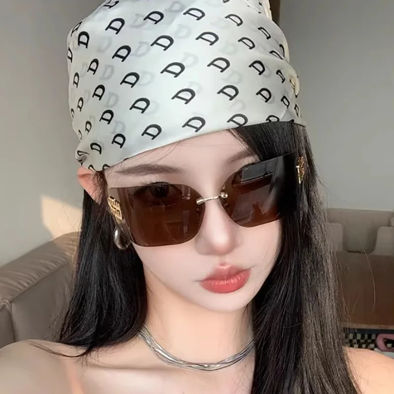 نظارات شمسية معدنية فاخرة بتصميم ريترو