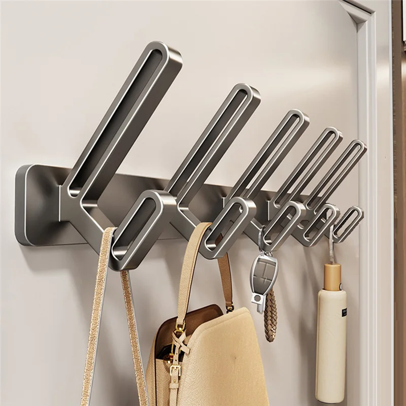Wall Hook Without Drill Hook Clothes Bathroom Toilet Space Aluminum Wall Door