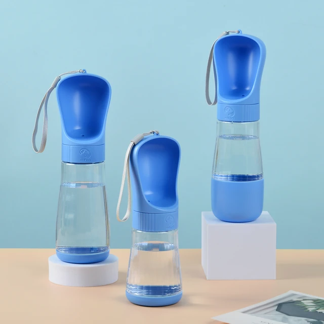 Twist Open Dog Water Bottle Portable Drinking Water Feeding Food Bowl Traveling Walker Dog Accessories Outside Puppy Pet Bottle 2