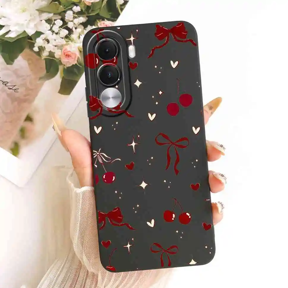 Cartoon Cat & Cute Dog Silicone Back Cover - 6.8 Premium Protective Phone Case