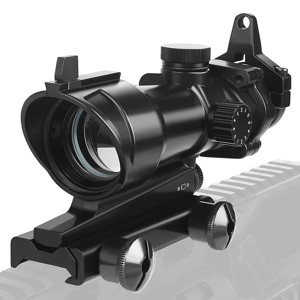 Acog 1x32 Red Green Dot Sight Illuminated Optical Rifle Scope Fit 20mm